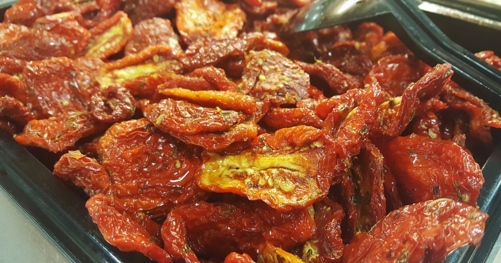 Sun dried tomatoes - an excellent source of zinc